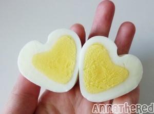 heart shaped egg